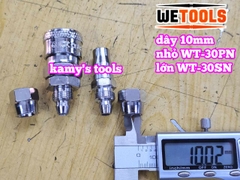 Bộ nối nhanh hơi khí nén dùng cho dây hơi 10mm 30SN 30PN Wetools WT-30SN WT-30PN