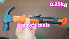 Búa nhổ đinh đóng đinh cán cao su Kapusi 0.25kg 0.5kg 0.75kg