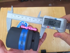 Đầu tuýp đầu khẩu đen dài lục giác dài 80mm Kingtony 1 inch 36mm 38mm 41mm 883536M 883538M 883541M