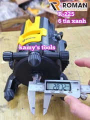 Máy cân mực bắn cốt căn laser 6 tia xanh Roman R-225