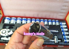 Bộ tuýp đầu khẩu 24 chi tiết 1/2 inch lục giác 8-32mm Tifone