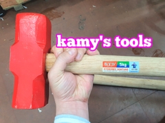 Búa thép đầu lục giác cán gỗ Sơn Tùng việt nam 4.5kg và 5kg (lẻ 1 cây)