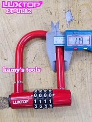 Ổ khóa số mật mã chữ U 4 chữ số Luxtop LT-UL82 càng dài 82mm