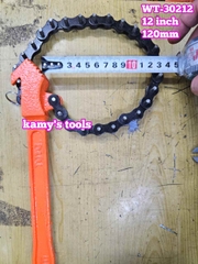 Cờ lê xích mở lọc dầu nhớt cảo dây xích cán dài 12 inch Wetools WT-30212 đường kính 120mm