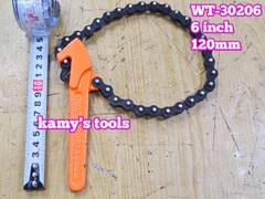 Cờ lê xích mở lọc dầu nhớt cảo dây xích cán dài 6 inch Wetools WT-30206 đường kính 120mm