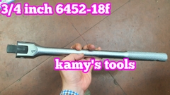 Cần tuýp siết lắc léo 3/4 inch 18 inch dài 450mm Kingtony model 6452-18F, cần mạnh