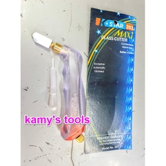Dao Cắt Kiếng Cắt Kính Gạch Men Cầm Tay Cán Cong Trợ Lực Maxi Star 303