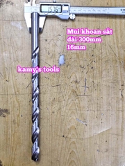 Mũi khoan sắt dài 300mm cỡ 14mm 16mm Wetools WT-233014 WT-233016