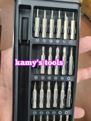 Bộ tua vít nam châm 24 chi tiết 6024 bằng thép sửa chữa điện thoại laptop máy móc tiện dụng đa năng
