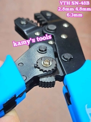 Kìm bấm cos YTH SN-48B tiết diện 0.14-1.5mm2 bấm cos trần 2.8mm 4.8mm 6.3mm dài 190mm
