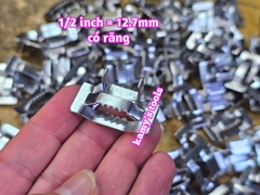 1/2 inch Combo 10 Cái khóa đai inox có răng 12.7mm inox 304 kamytools