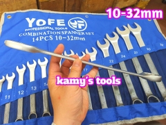 Bộ cờ lê vòng miệng Yofe 14 cây 10mm-32mm
