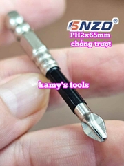Đầu mũi bắn vít bake PH2 dài 65mm chống trượt SNZO SO-52206 (bán lẻ 1 cây)
