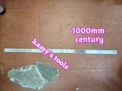 LU-TLA1000mm Thước lá inox 1m 1 mét 100cm 1000mm bản 35mm hệ inch và mét Century