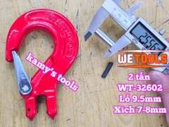 Móc cẩu nối xích chốt lưỡi gà 2 tấn dùng cho xích 7-8mm Wetools WT-32602