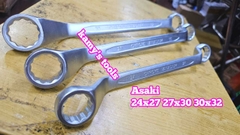 Cờ lê 2 đầu vòng Asaki 24x27 27x30 30x32 model AK-7488 AK-7489 AK-7490 hai đầu vòng