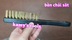 Bàn chải sắt cán nhựa cứng màu đen dài 240mm