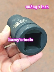 Đầu tuýp đầu khẩu VUÔNG 1 inch dài 90mm Santa thép Cr-mo 17mm 19mm 21mm 22mm