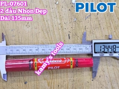 Bút lông dầu Pilot Bi Marker 2 đầu dẹp và nhọn dài 135mm Pilot-07601