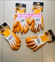 Găng tay cao su công nghiệp Tolsen 45016( găng tay bảo hộ, găng tay chống trượt)