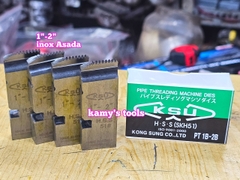 Dao tiện ren ống inox HSS BSPT Asada Piset Ksu hiệu KSU 1-2 inch ren ống 34-60mm