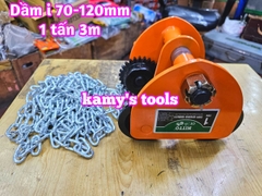 1 tấn 3m Rùa kéo pa lăng Nitto chạy dầm I 70mm-120mm GCL-1