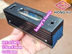 Thước thủy Livo Nivo dẹp hình chữ nhật cân máy 150mm x 0.02mm HongYu HY-05901