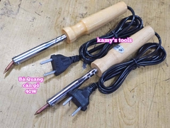 Mỏ hàn chì cán gỗ Bá Quang 40W loại cong và loại thẳng BQ-40GC BQ-40GT