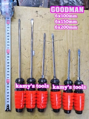 Tua vít cán gai Goodman 6mm dài 100mm 150mm 200mm bake dẹp 6x100mm 6x150mm 6x200mm 91604STM 91606STM 91608STM 91604PH 91606PH 91608PH