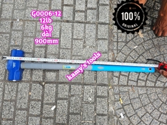 Búa thép đầu lục giác cán cao su 6kg 12LB C-mart model G0006-12 dài 900mm