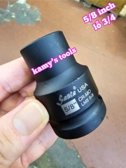 Tuýp 5/8 inch 15.8mm 16mm lỗ 3/4 inch đen ngắn dài 55mm Santa LM5 5-8