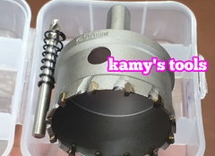 Mũi khoét inox sắt đầu hợp kim công nghệ Đức cao cấp 55mm 60mm 65mm 70mm 75mm 80mm 85mm 90mm 95mm 100mm