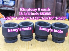 1-3/8 1-7/16 1-1/2 1-9/16 1-5/8 đầu tuýp khẩu lỗ 3/4 inch 6 cạnh Kingtony 653544S 653546S 653548S 653550S 653552S