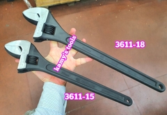 Mỏ lết xi đen 15 inch 18 inch dài 380mm 450mm Kingtony 3611-15HP 3611-18HP