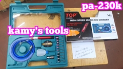 Bộ máy mài 3mm dạng viết bằng hơi khí nén Top model PA-230K có đá mài, PA-232K không đá mài, máy mài khí nén