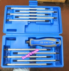 Bộ tua vít 2 đầu hệ mét 11 chi tiết hệ mét Kingtony model 32518MR