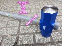 Búa thép đầu lục giác cán cao su 6kg 12LB C-mart model G0006-12 dài 900mm