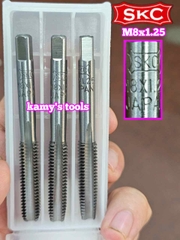Bộ taro ta rô SKC M8x1.25 Nhật 3 mũi chính hãng logo khắc rõ nét