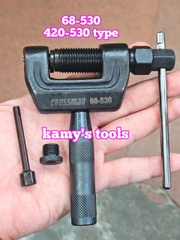 Cảo tháo mắt sên xe gắn máy Crossman model 68-530 type 420-530, cảo sên xe, vam đột xích, cắt xích