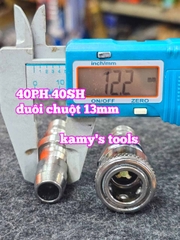 Bộ nối nhanh hơi khí nén đuôi chuột dây 13mm 40SH 40PH Wetools WT-40SH WT-40PH