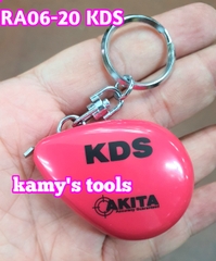 Thước cuộn thép 2m nhật KDS móc khóa nhỏ gọn bỏ túi model RA06-20 màu ngẫu nhiên, thước cuộn 2 mét