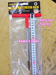 Lục giác bông sao hoa thị cán chữ T Hotssman thép S2 T10 T15 T20 T25 T27 T30 dài 230mm