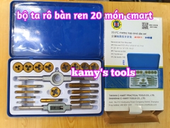 Bộ taro bàn ren 20 chi tiết model A1011 C-MART, bộ ta rô
