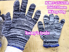 Bao tay găng tay sợi len muối tiêu loại dày dài 210mm nặng 60g kamytools KMT-25321A