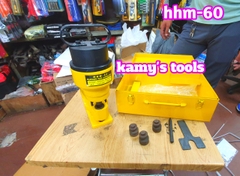 Máy đột lỗ thủy lực HHM-60 TLP 31 tấn đột lỗ 10mm-20mm 4 bộ khuôn