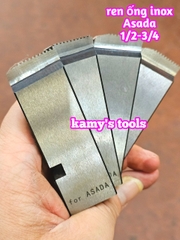 1/2-3/4 inch Dao tiện ren ống INOX Asada Ksu Piset hiệu Unir BSPT