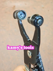 Kìm bóp cổ dê kẹp quai nhê bóp tháo ống nước ô tô có cóc hãm dài 210mm kamytools