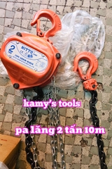 Pa lăng xích kéo tay nitto 2 tấn 10 mét (10m) 10VP5 xích chuẩn G80 loại tốt