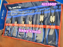 Bộ kìm mở phanh 6 cái Kingtony 42116GP, bộ kìm phe