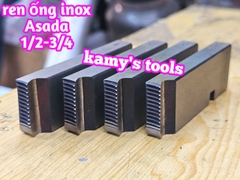 1/2-3/4 inch Dao tiện ren ống INOX Asada Ksu Piset hiệu Unir BSPT